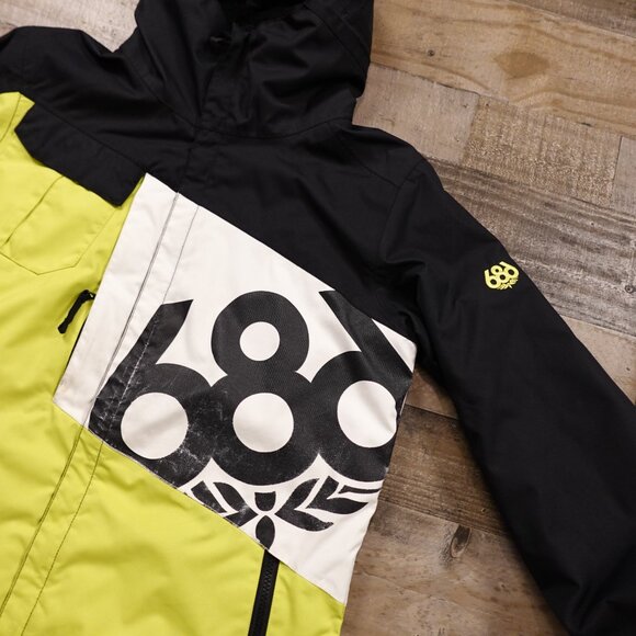 686 Mannual Iconic Jacket skiing snowboarding men's extra small neon - Picture 2 of 16